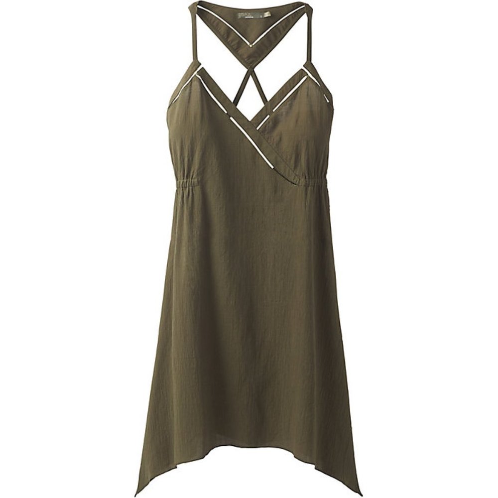 Prana Darya Dress NEW WITH TAGS Cargo Green L